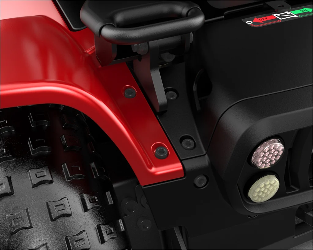 XT4 Back Quarter Closeup Lights Red
